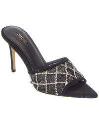 L’Agence Fernande Suede & Lace Sandal