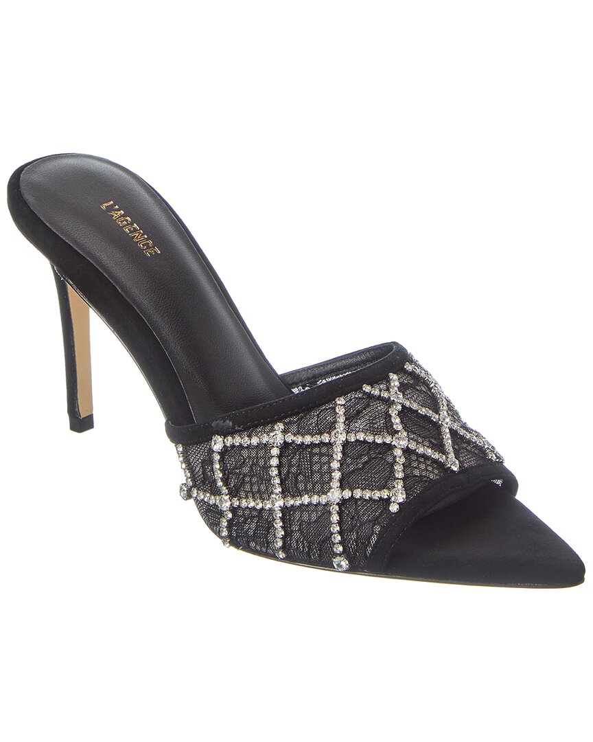 L’Agence Fernande Suede & Lace Sandal