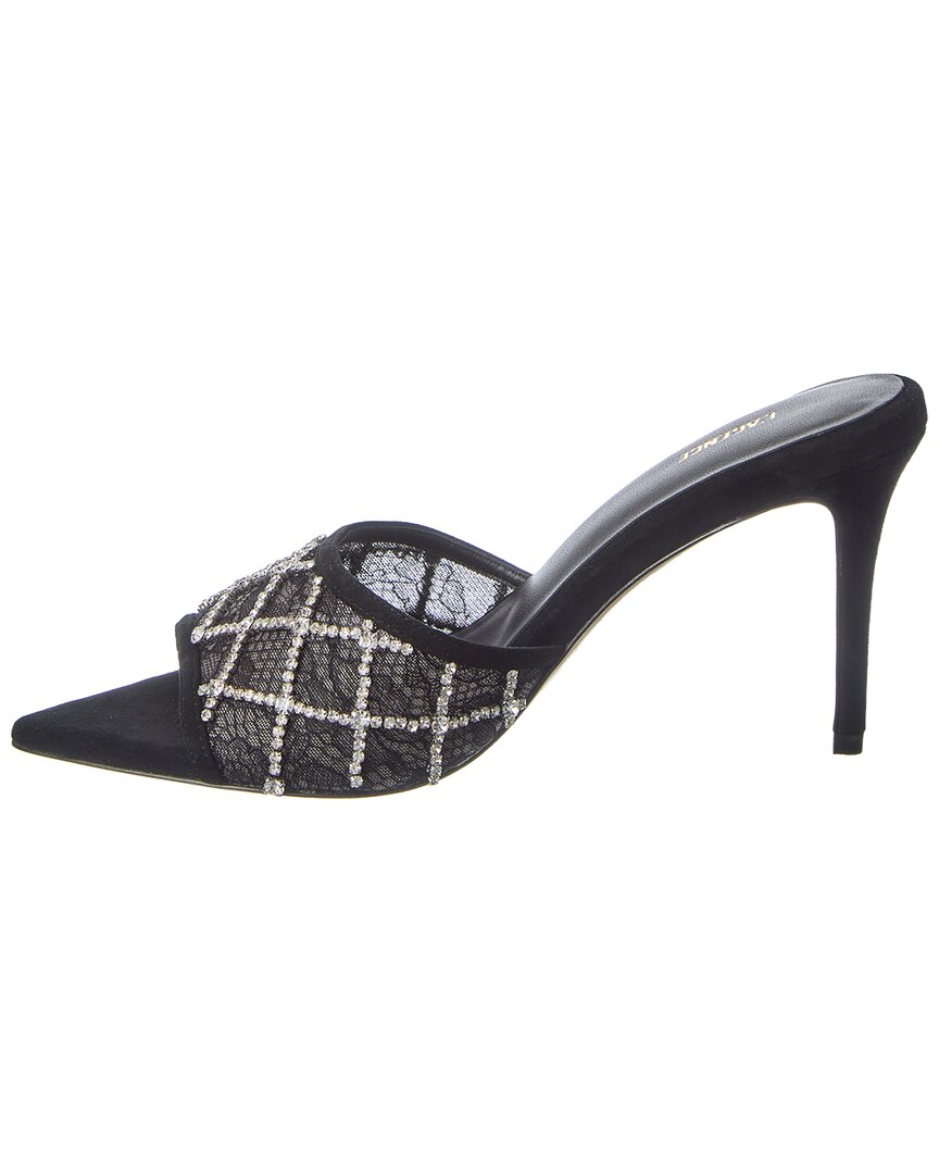 L’Agence Fernande Suede & Lace Sandal