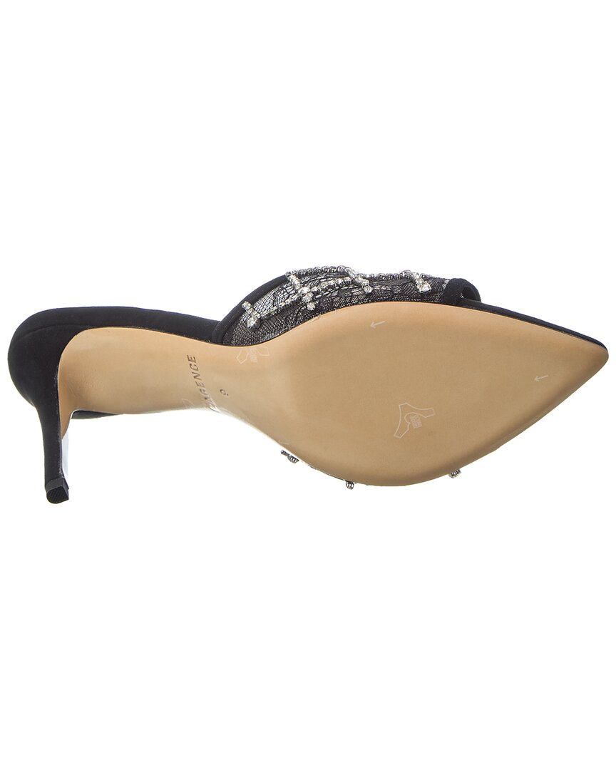 L’Agence Fernande Suede & Lace Sandal