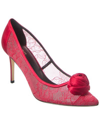 L’Agence Fosette Lace & Satin Sandal