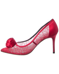 L’Agence Fosette Lace & Satin Sandal