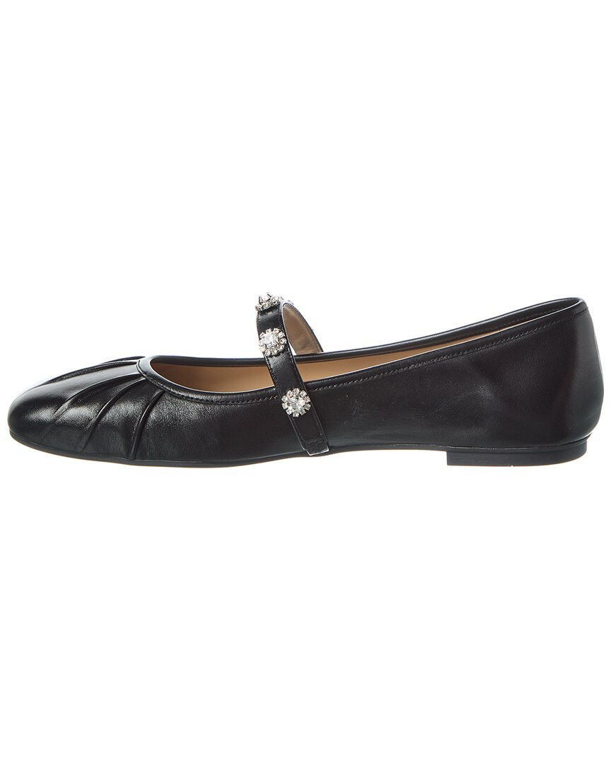 Stuart Weitzman Justina Leather Mary Jane Ballet Flat
