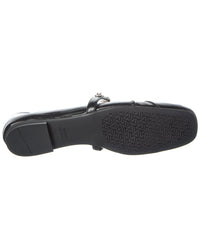 Stuart Weitzman Justina Leather Mary Jane Ballet Flat