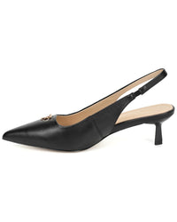Tiffany & Fred Paris Leather Slingback Kitten Heel Pump