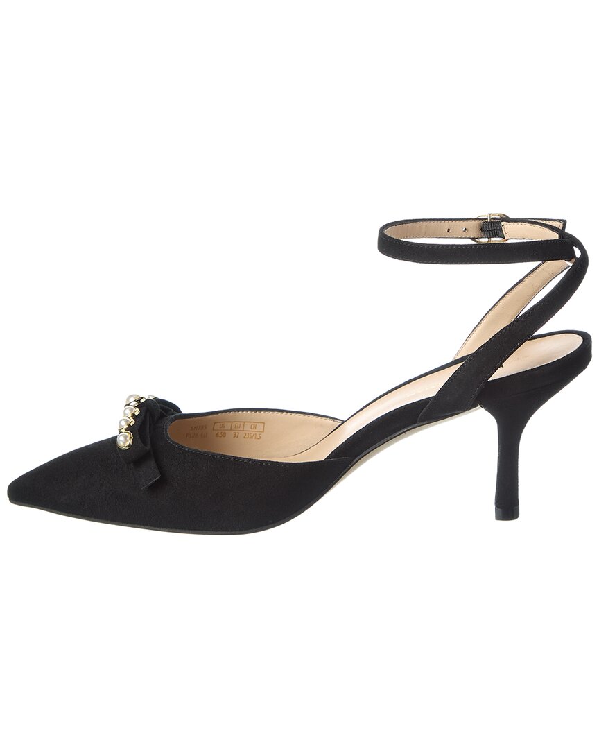 Stuart Weitzman Luella Strap 75 Suede Pump