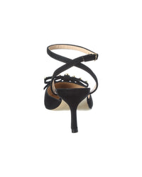 Stuart Weitzman Luella Strap 75 Suede Pump