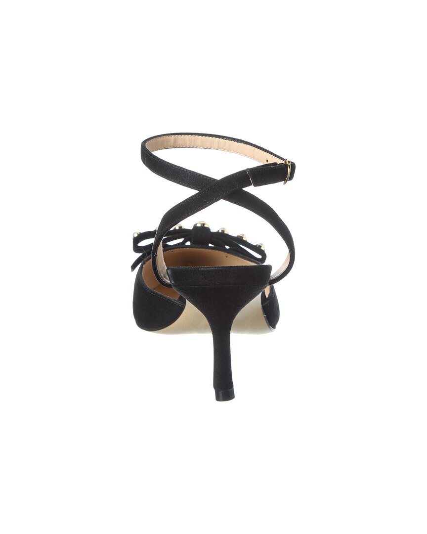 Stuart Weitzman Luella Strap 75 Suede Pump