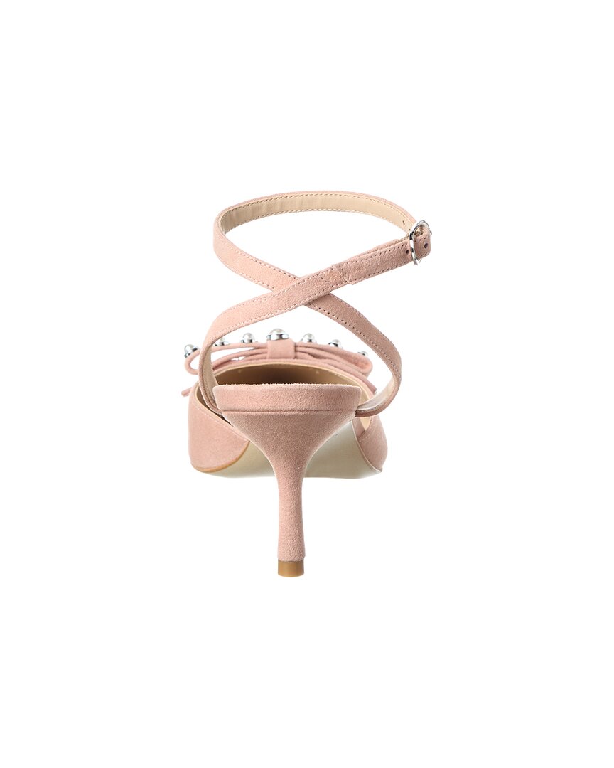 Stuart Weitzman Luella Strap 75 Suede Pump