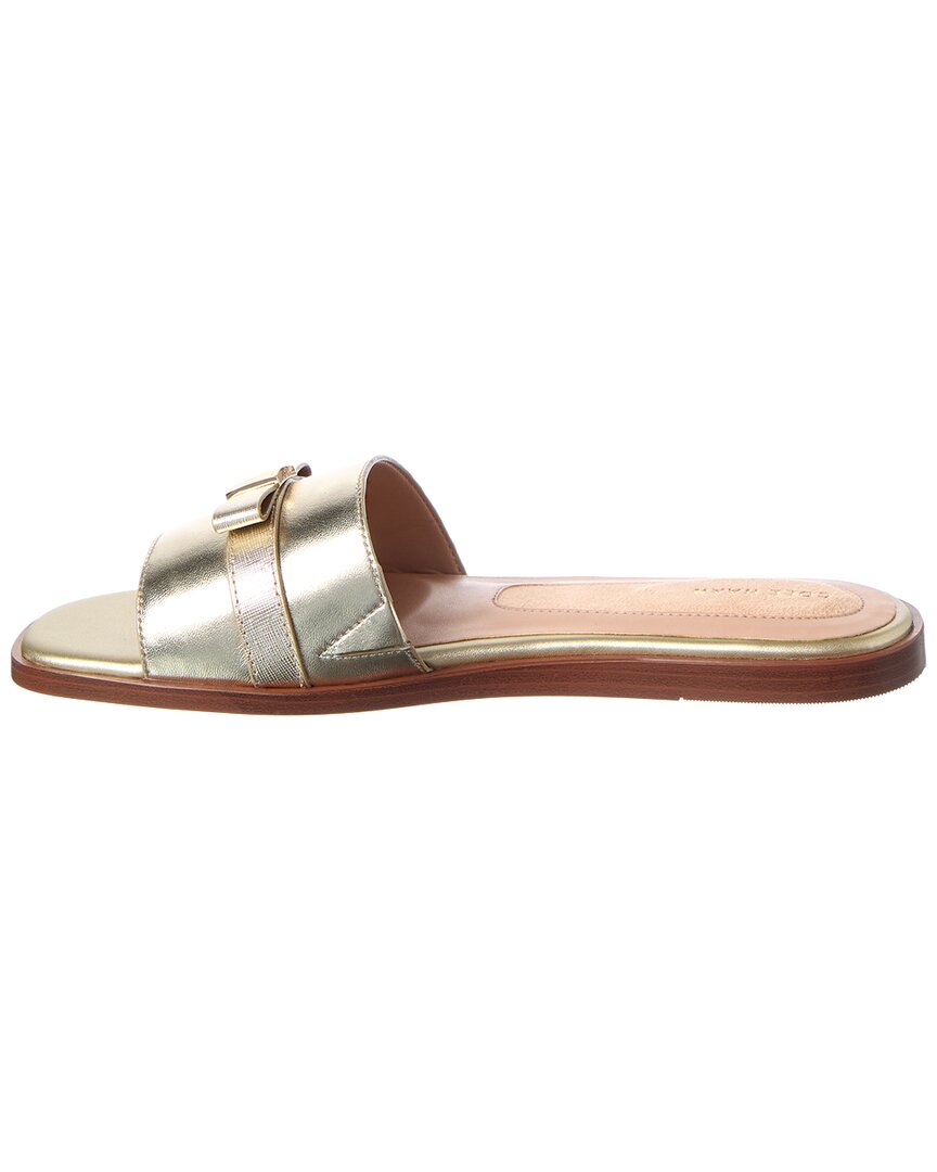 Cole Haan Go-To Emalia Slide Bow Leather Sandal