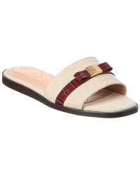 Cole Haan Go-To Emalia Slide Bow Leather Sandal