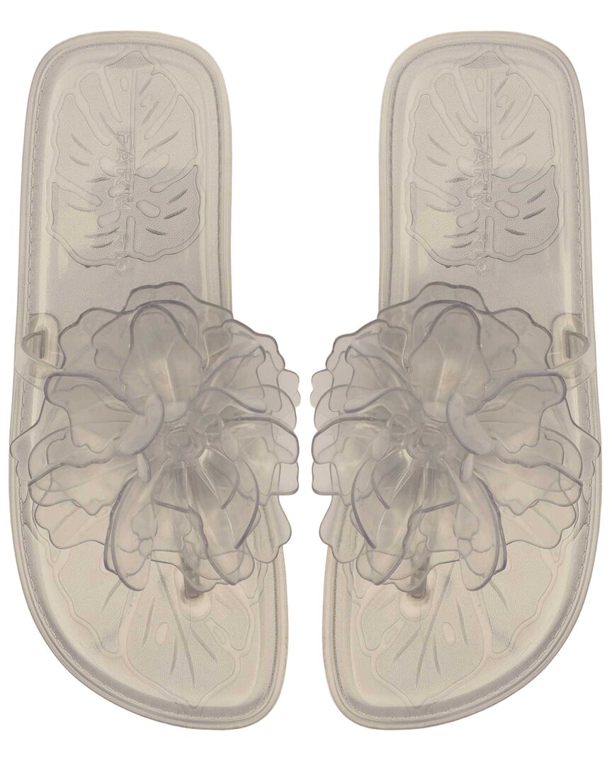 FARM Rio Farm Rio Ivory Flower Jelly Flat Sandal