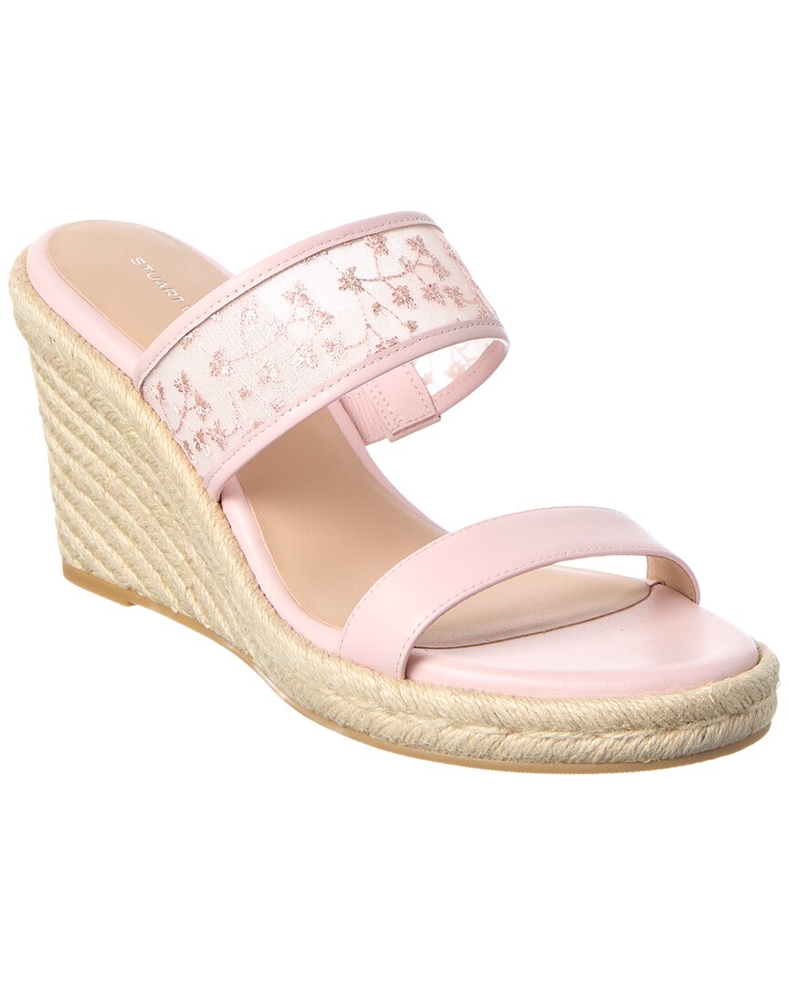Stuart Weitzman Lily Espadrille Wedge Sandal Canvas