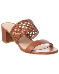 Stuart Weitzman Briar Block 50 Leather Sandal