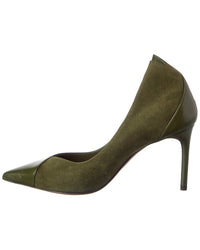 Alexandre Birman Pandora 85 Leather & Suede Pump