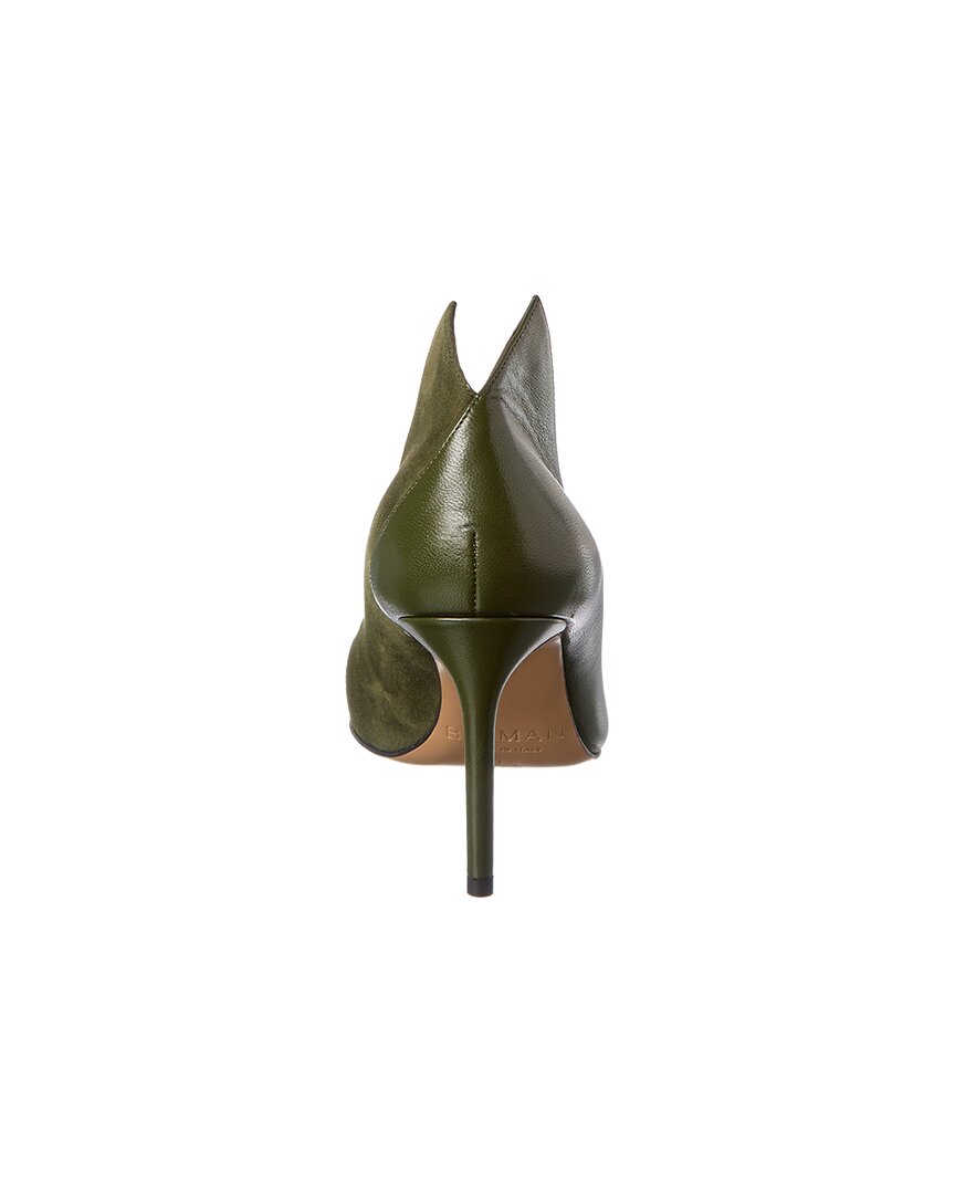 Alexandre Birman Pandora 85 Leather & Suede Pump