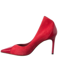 Alexandre Birman Pandora 85 Leather & Suede Pump