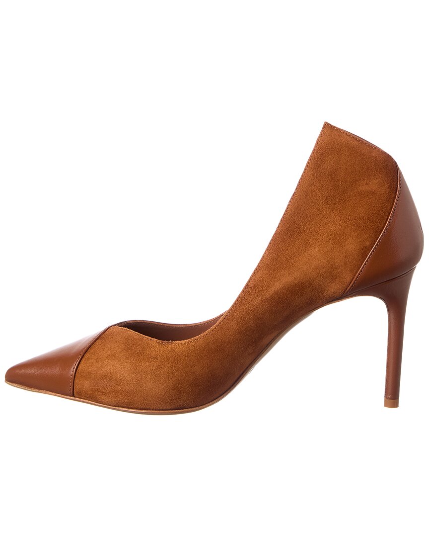 Alexandre Birman Pandora 85 Leather & Suede Pump