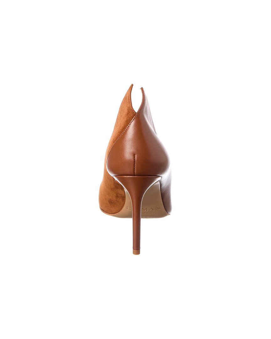 Alexandre Birman Pandora 85 Leather & Suede Pump