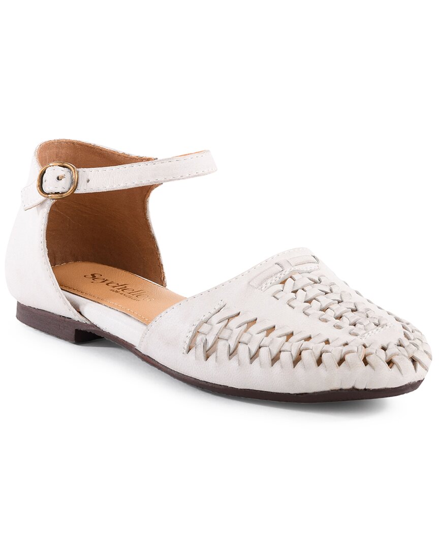 Seychelles Crimson Leather Flat