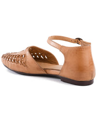 Seychelles Crimson Leather Flat