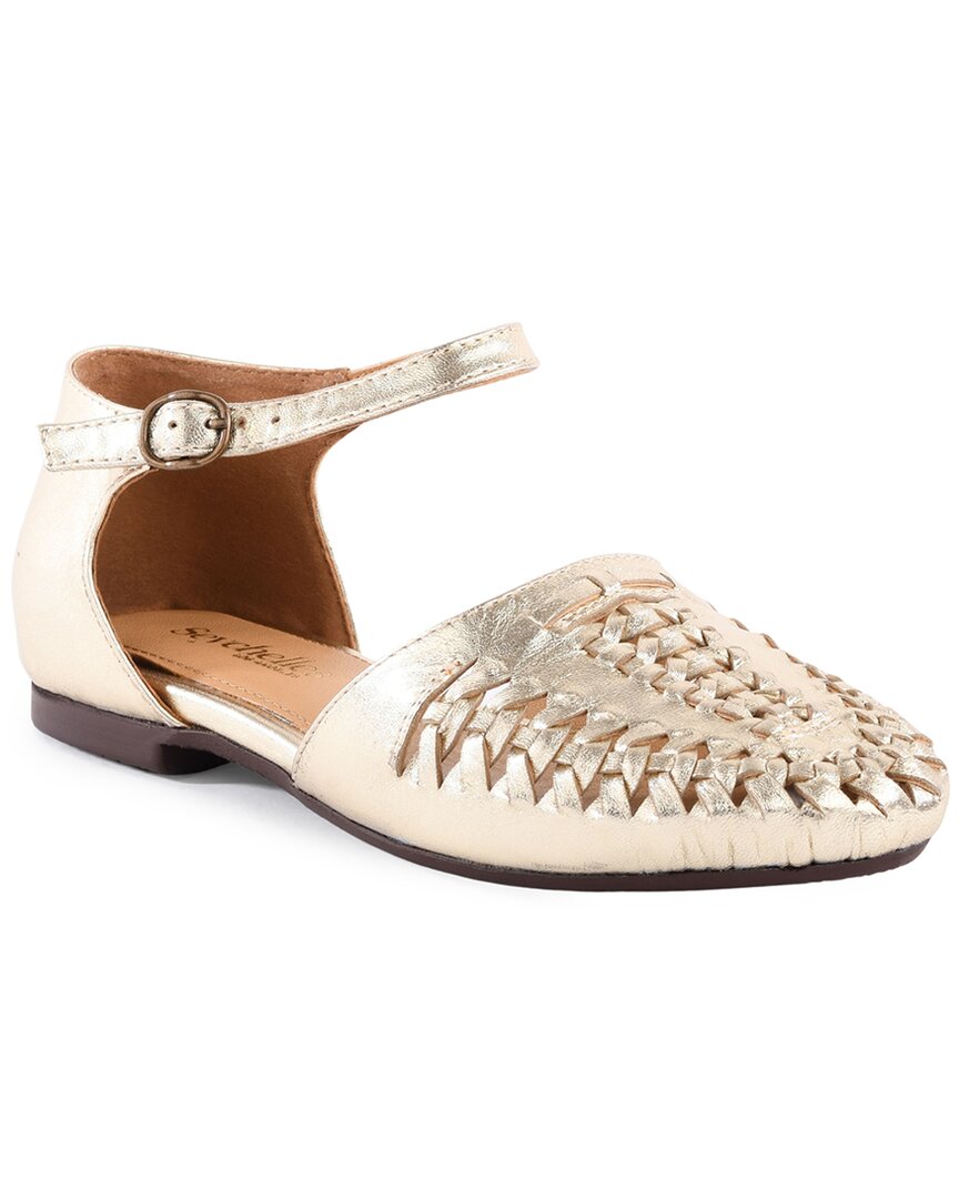 Seychelles Crimson Leather Flat
