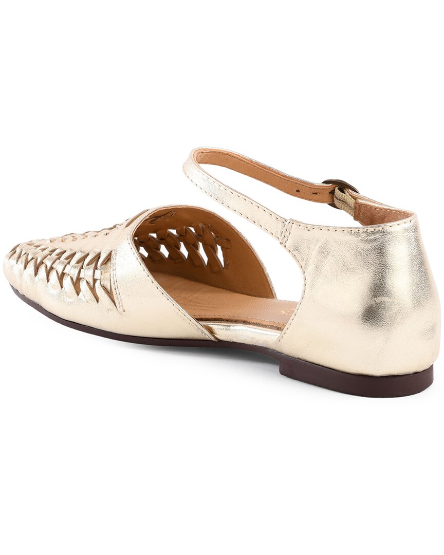 Seychelles Crimson Leather Flat