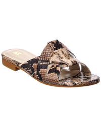 M By Bruno Magli Andria Leather Flat Sandal