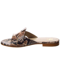 M By Bruno Magli Andria Leather Flat Sandal