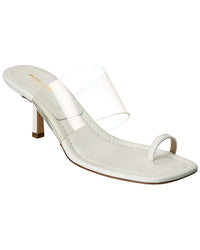 Michael Kors Collection Dionne Leather & Vinyl Sandal