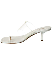 Michael Kors Collection Dionne Leather & Vinyl Sandal