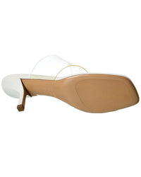 Michael Kors Collection Dionne Leather & Vinyl Sandal