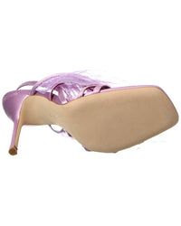 Staud Anise Feather Satin Slingback Sandal