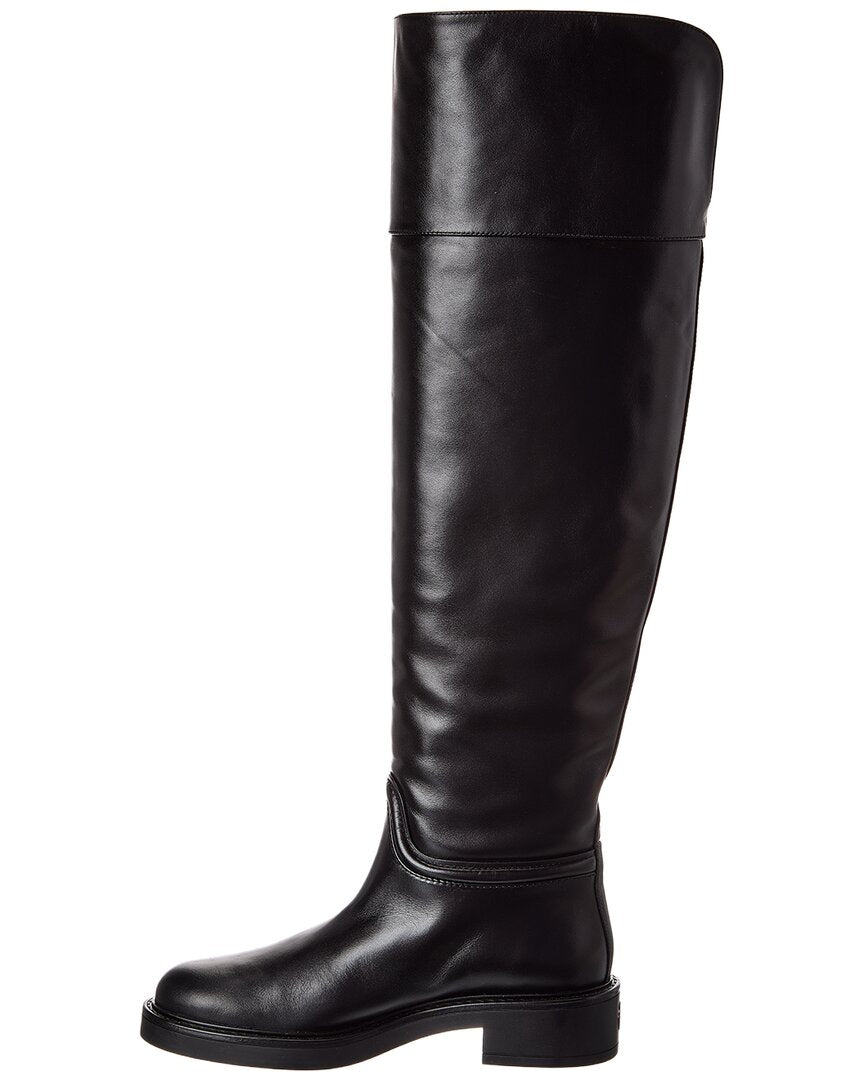 Stuart Weitzman Celia Leather Over-The-Knee Riding Boot