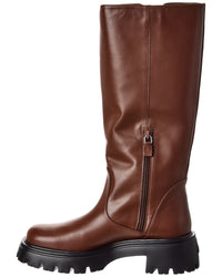 Stuart Weitzman Emerson Buckle Leather Knee-Boot