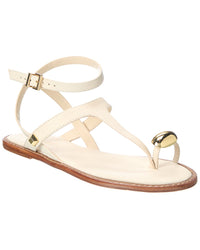 Schutz Elysa Leather Flat Sandal