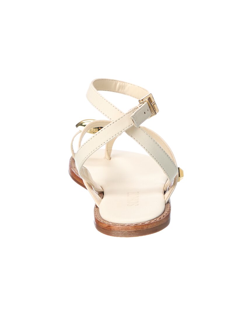 Schutz Elysa Leather Flat Sandal