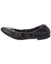 Stuart Weitzman Gabby Scrunch Rivet Leather Flat