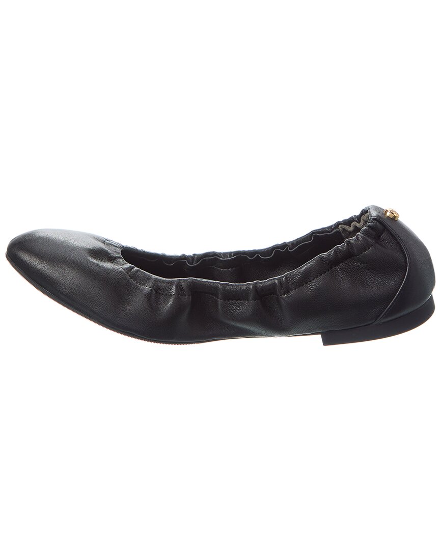 Stuart Weitzman Gabby Scrunch Rivet Leather Flat