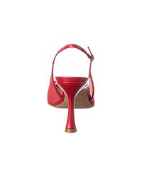 Alexandre Birman Olivia 85 Mesh & Leather Slingback Pump