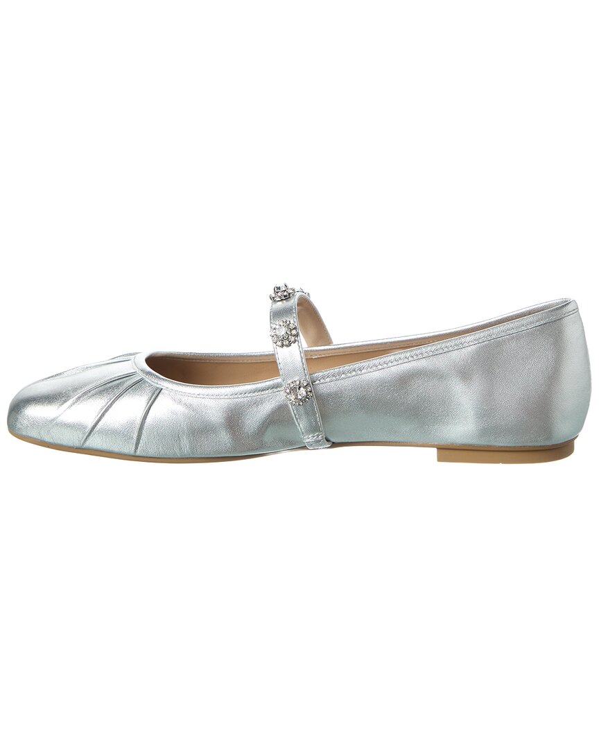 Stuart Weitzman Justina Leather Mary Jane Ballet Flat