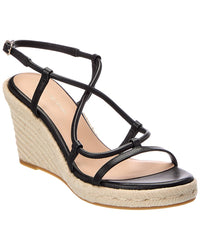 Stuart Weitzman Stuart Weitzman Nilla Espadrille Leather Wedge Sandal