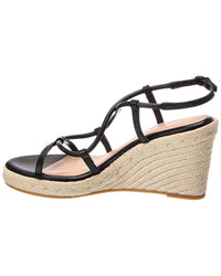 Stuart Weitzman Stuart Weitzman Nilla Espadrille Leather Wedge Sandal