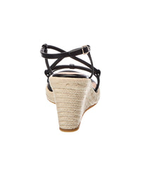 Stuart Weitzman Stuart Weitzman Nilla Espadrille Leather Wedge Sandal