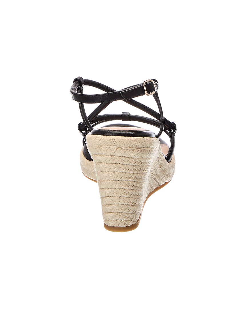 Stuart Weitzman Stuart Weitzman Nilla Espadrille Leather Wedge Sandal