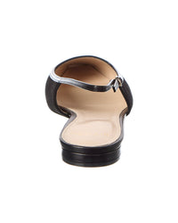 Alexandre Birman Olivia Suede & Leather Slingback Flat