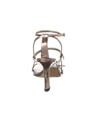 Alexandre Birman Tita Cage 85 Embossed Leather Sandal