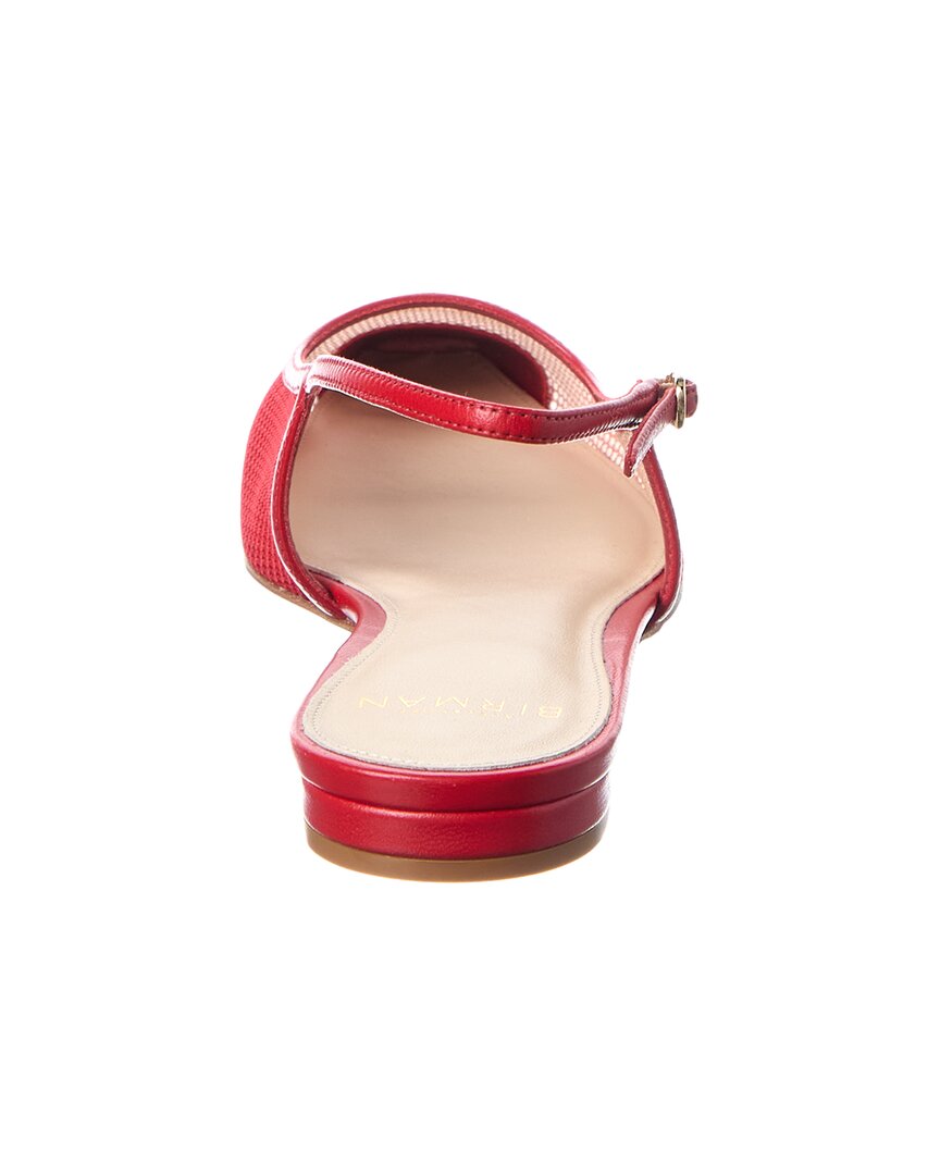 Alexandre Birman Olivia Mesh & Leather Slingback Flat