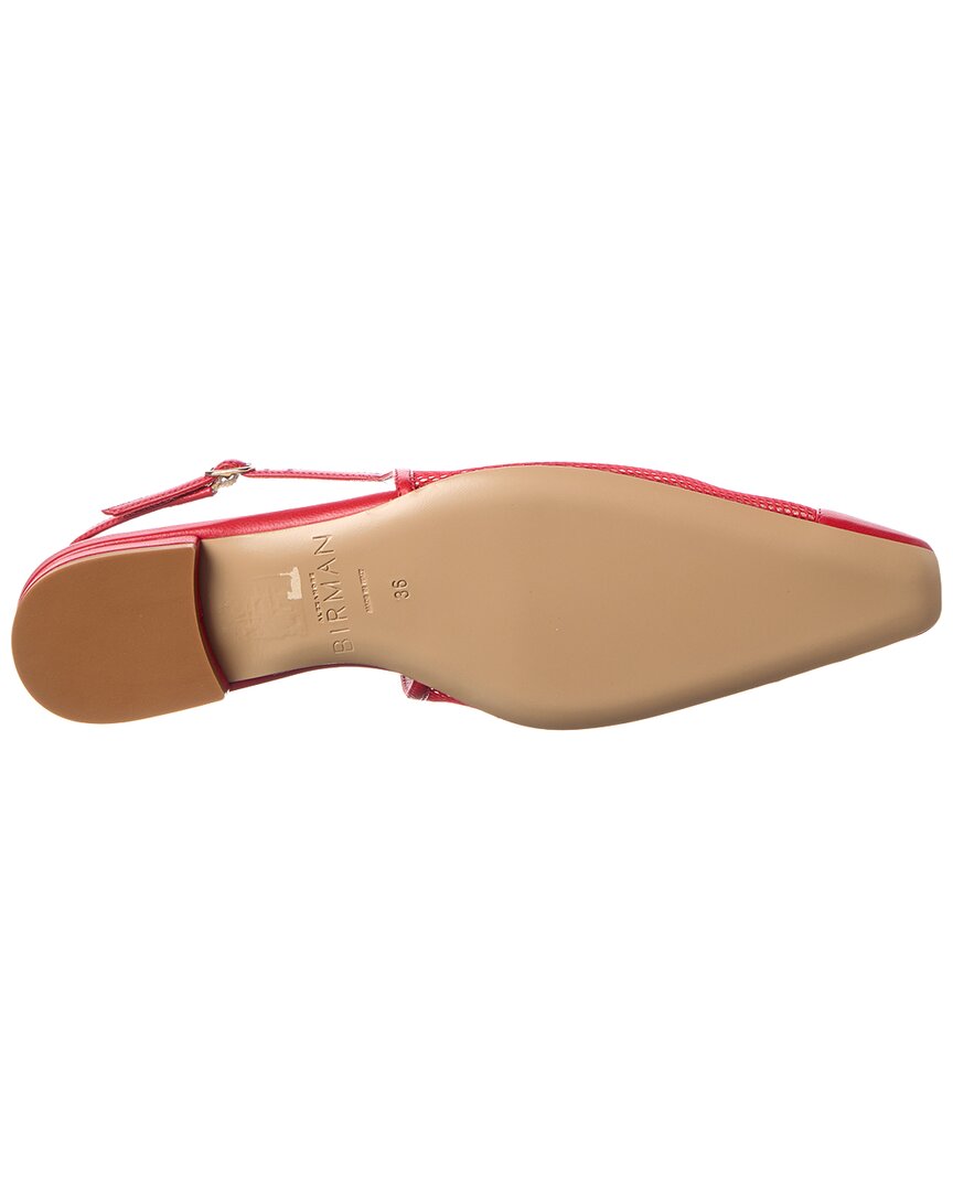 Alexandre Birman Olivia Mesh & Leather Slingback Flat