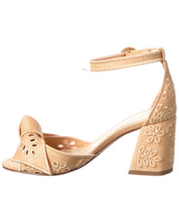 Alexandre Birman Maxi Clarita Embroidery 75 Raffia & Leather Sandal